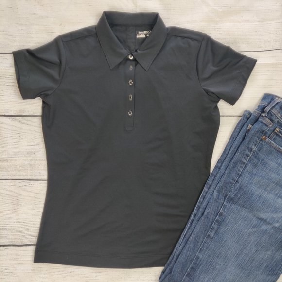 Nike Women's Golf Shirt Black Small - Picture 2 of 12